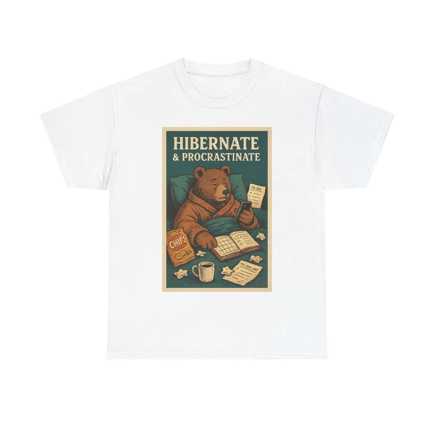 Men's Hibernate & Procrastinate Bear Tee