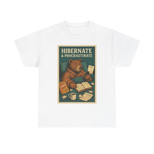 Men's Hibernate & Procrastinate Bear Tee