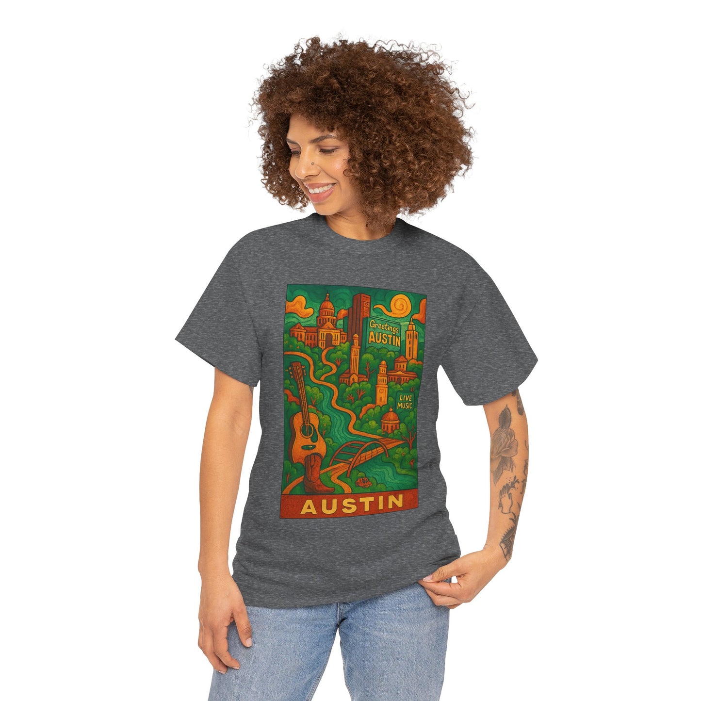 Adult Unisex Austin Surreal Graphic Tee (North America Customers)