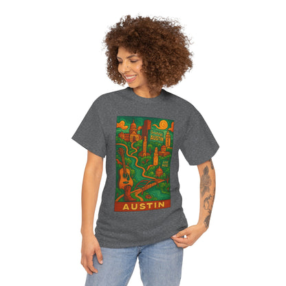 Adult Unisex Austin Surreal Graphic Tee (North America Customers)