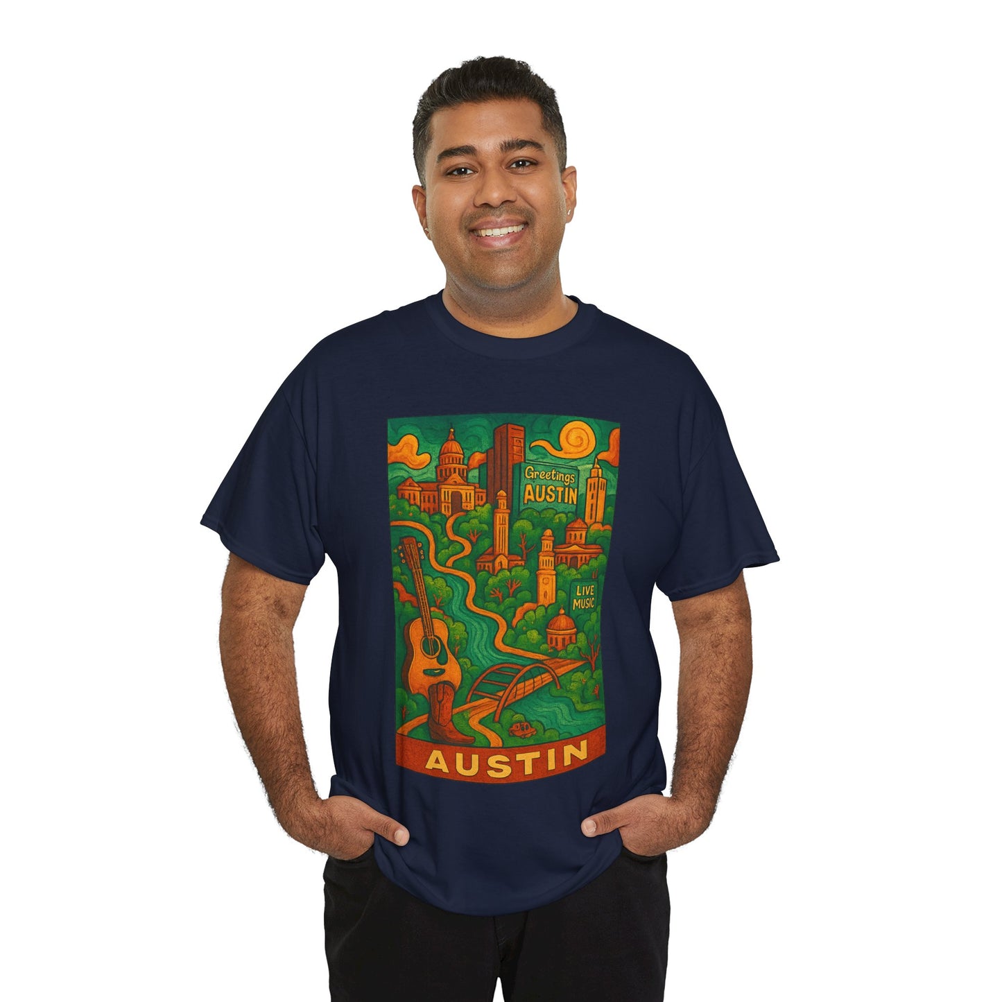 Adult Unisex Austin Surreal Graphic Tee (North America Customers)
