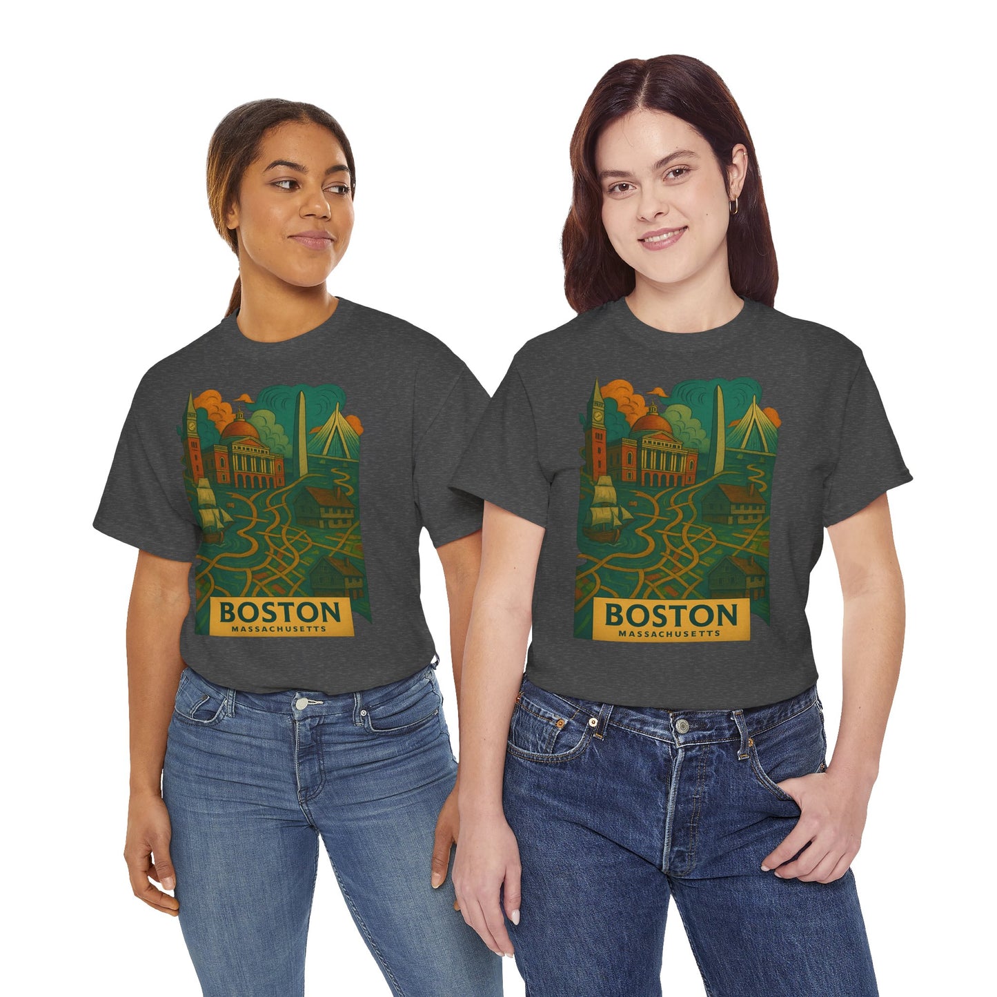 Adult Unisex Boston Surreal Tee