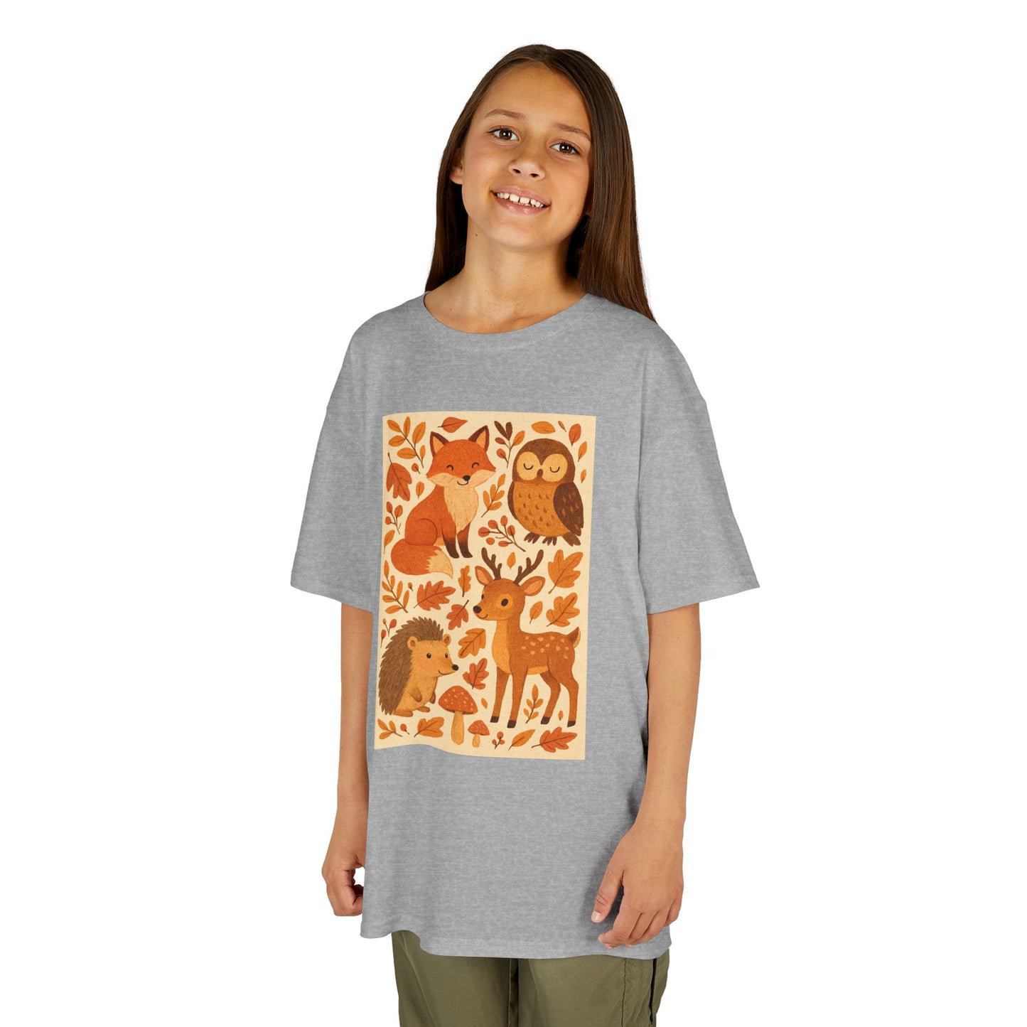 Autumn Forest Animal Kids Tee