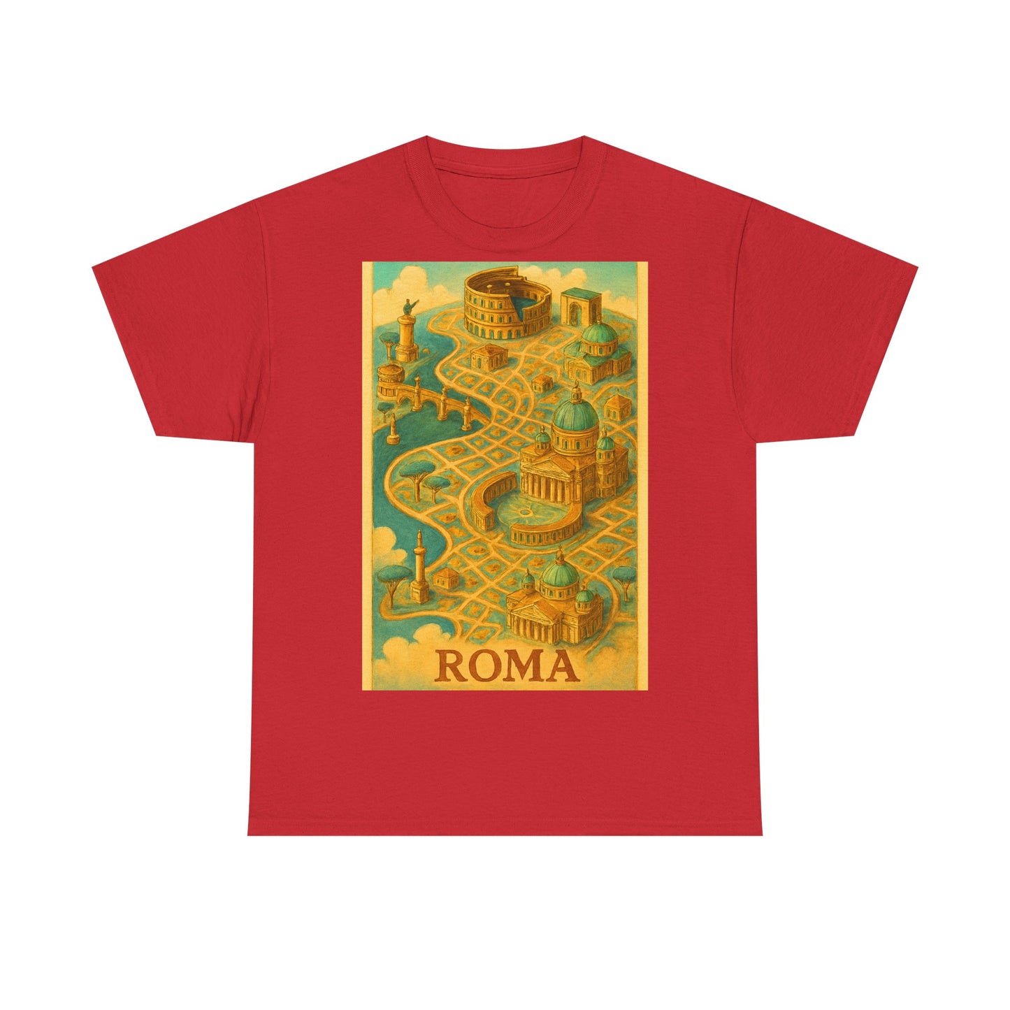 Adult Unisex Surreal Vintage Roma Map Tee