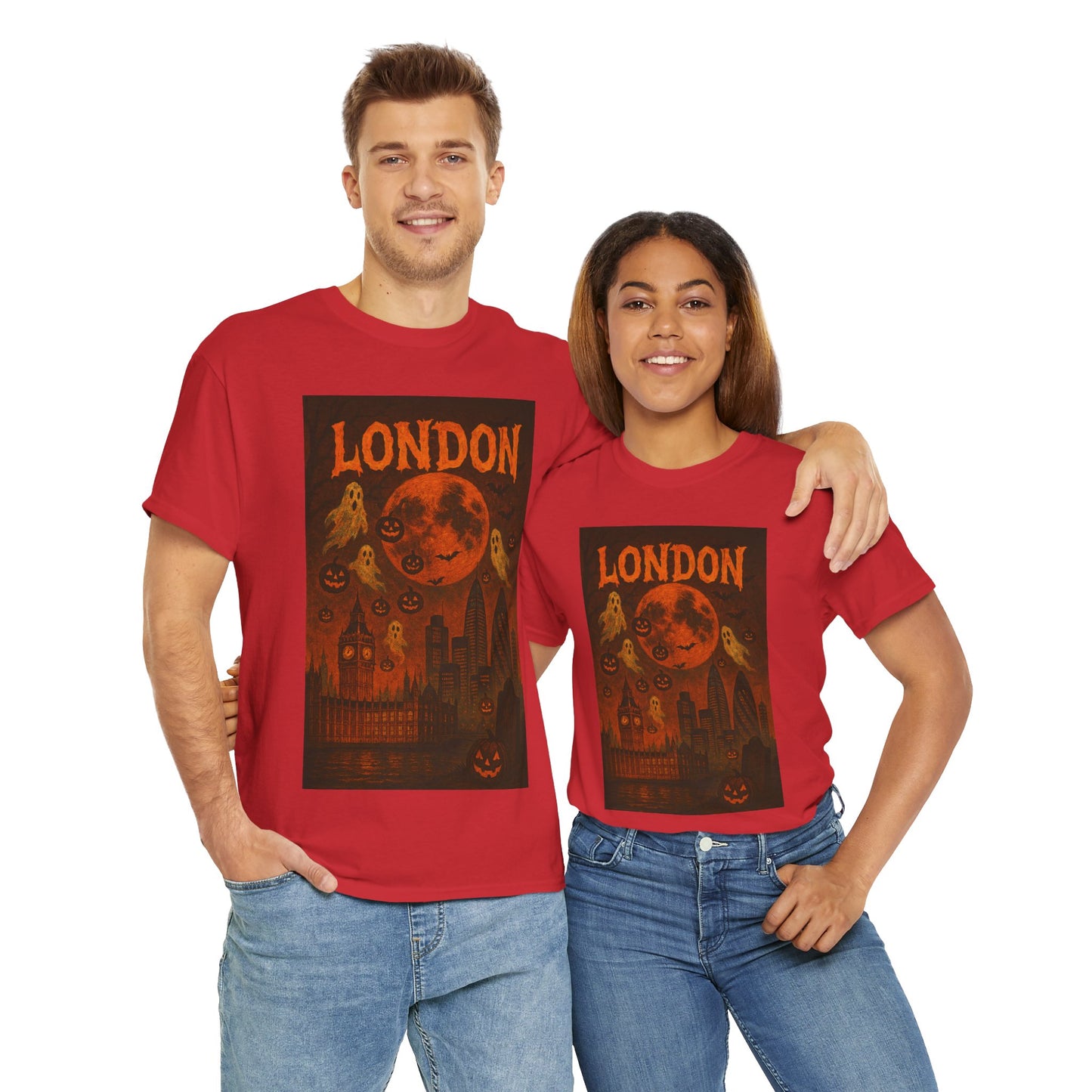 Adult Unisex Vintage Surreal Halloween London Tee