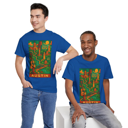 Adult Unisex Austin Surreal Graphic Tee (North America Customers)