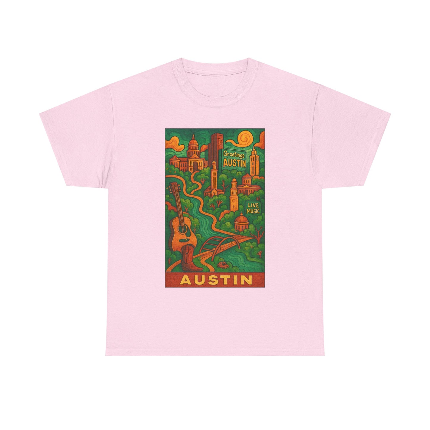 Adult Unisex Austin Surreal Graphic Tee (North America Customers)