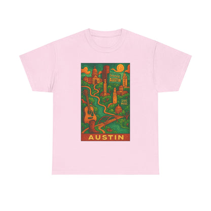 Adult Unisex Austin Surreal Graphic Tee (North America Customers)