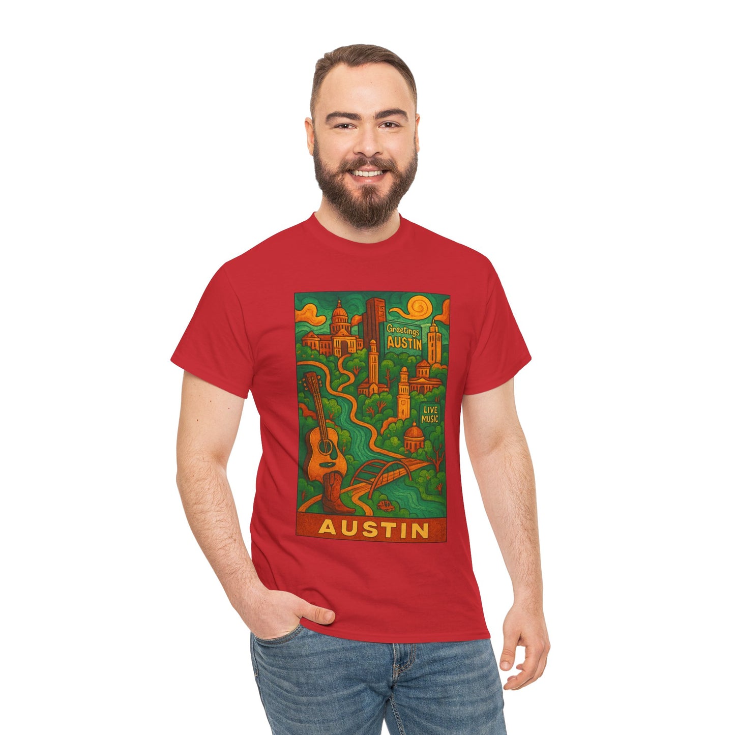 Adult Unisex Austin Surreal Graphic Tee (North America Customers)