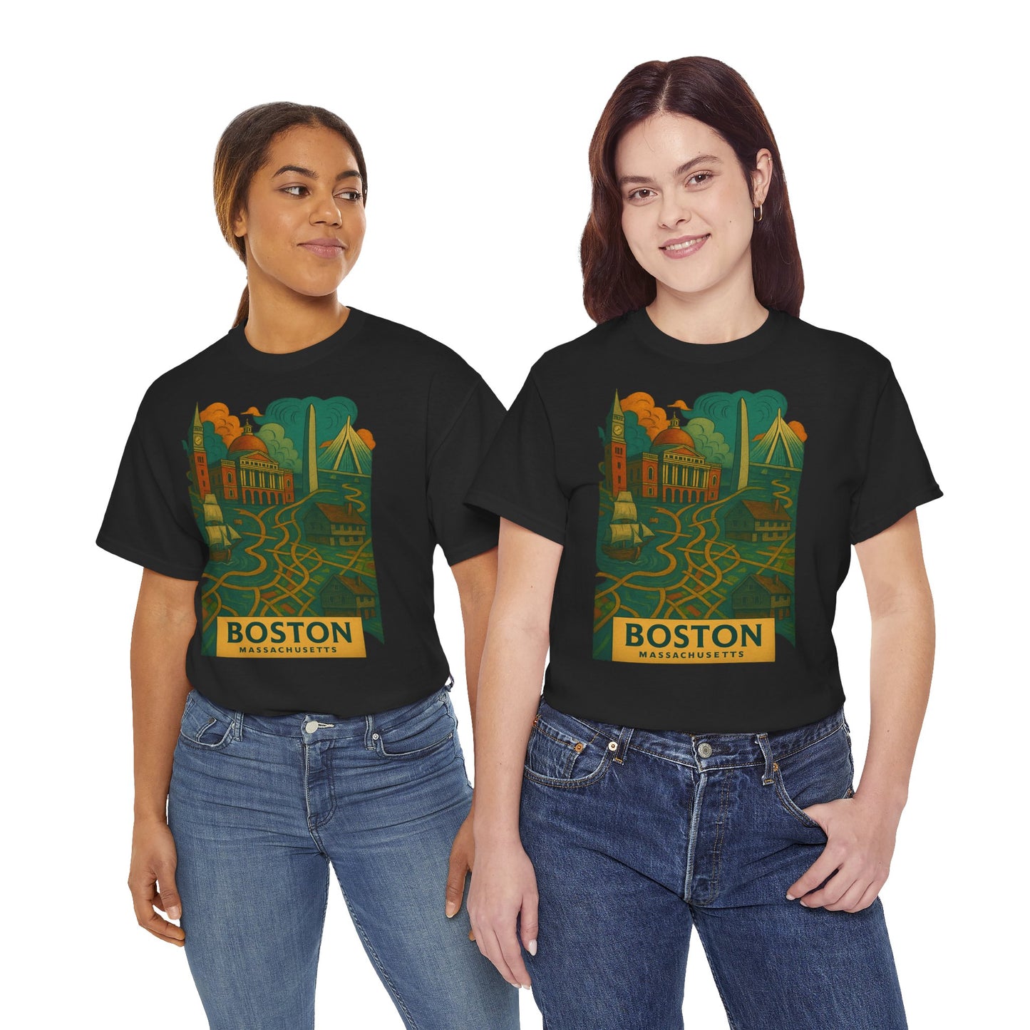 Adult Unisex Boston Surreal Tee