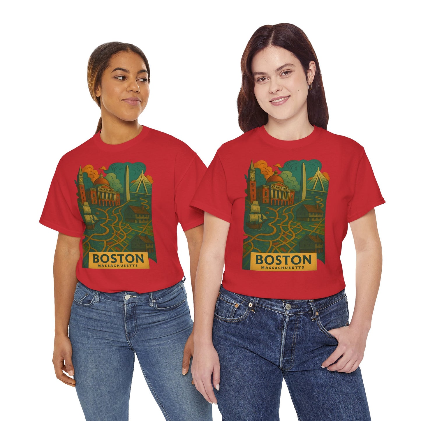 Adult Unisex Boston Surreal Tee