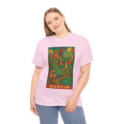 Adult Unisex Austin Surreal Graphic Tee (North America Customers)