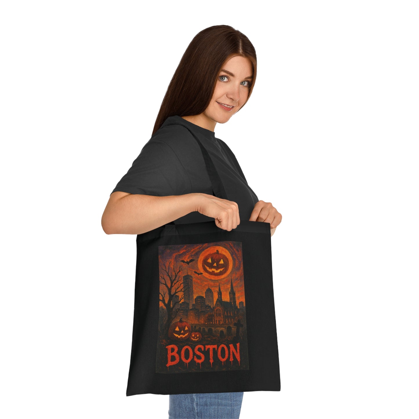 Surreal Halloween Boston Tote
