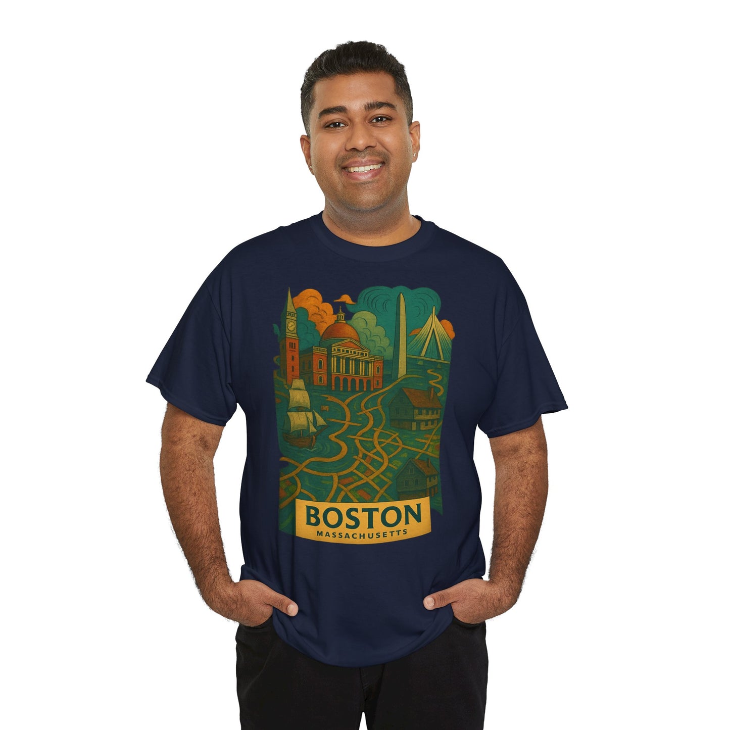 Adult Unisex Boston Surreal Tee