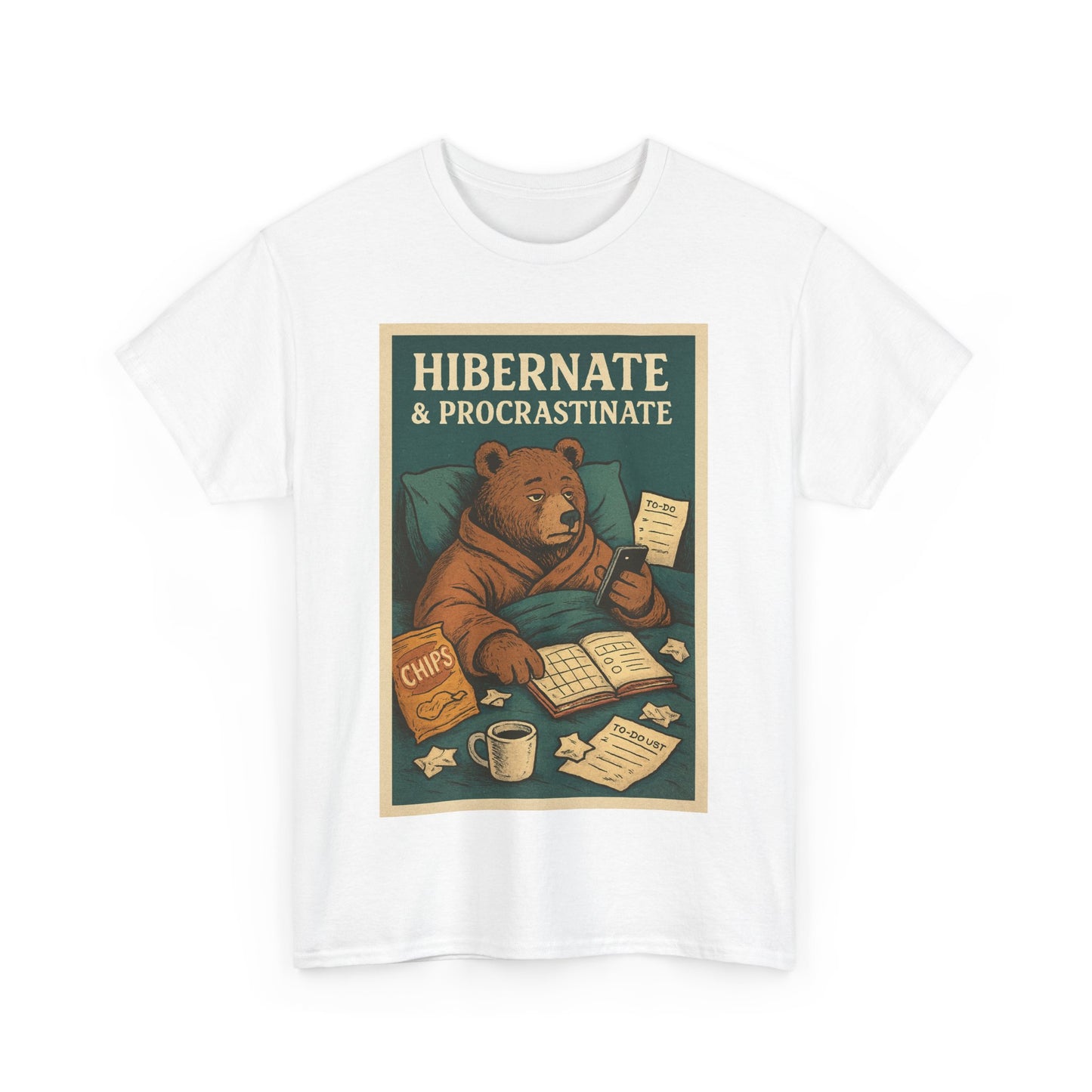 Men's Hibernate & Procrastinate Bear Tee