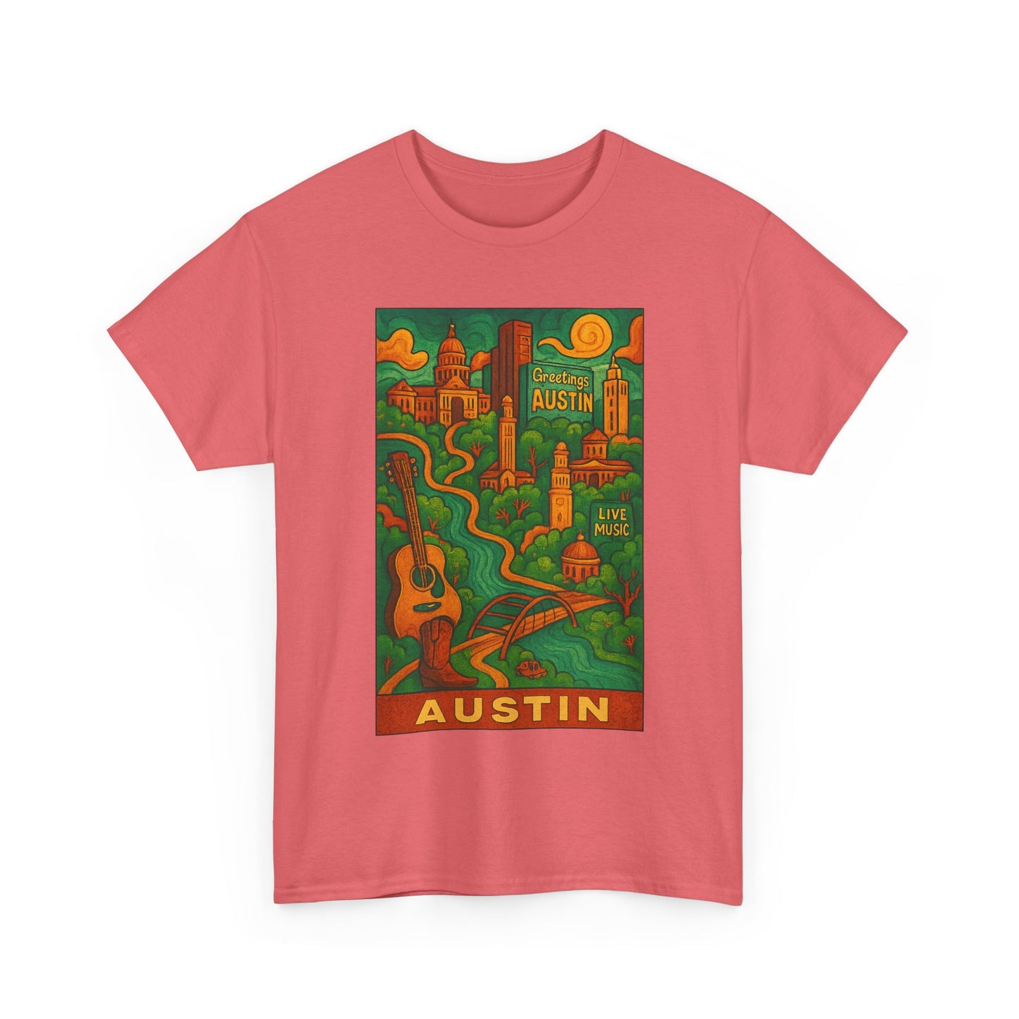 Adult Unisex Austin Surreal Graphic Tee (North America Customers)