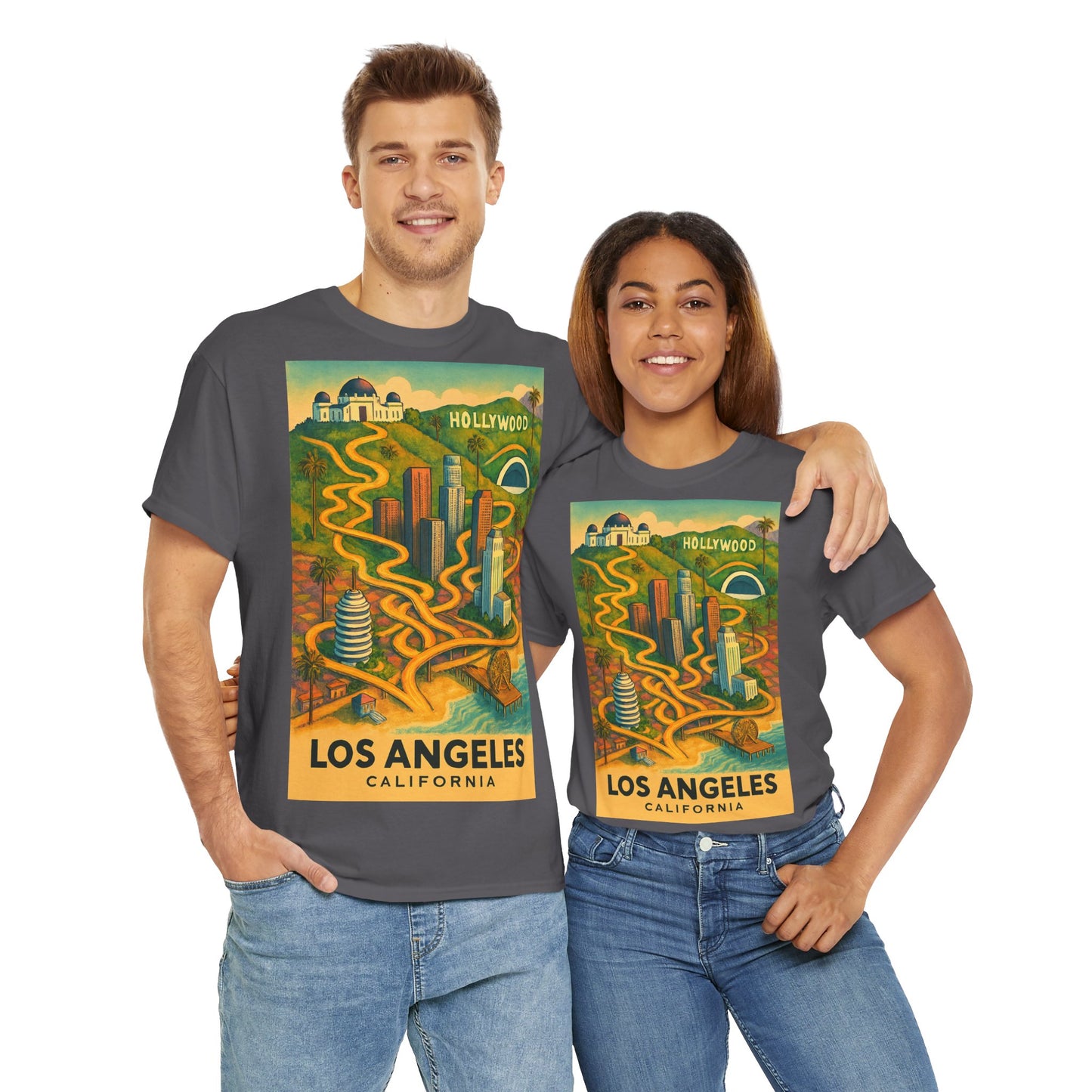 Adult Unisex Surreal Vintage Los Angeles Tee
