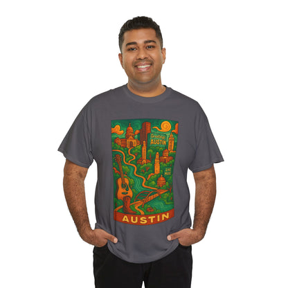 Adult Unisex Austin Surreal Graphic Tee (North America Customers)