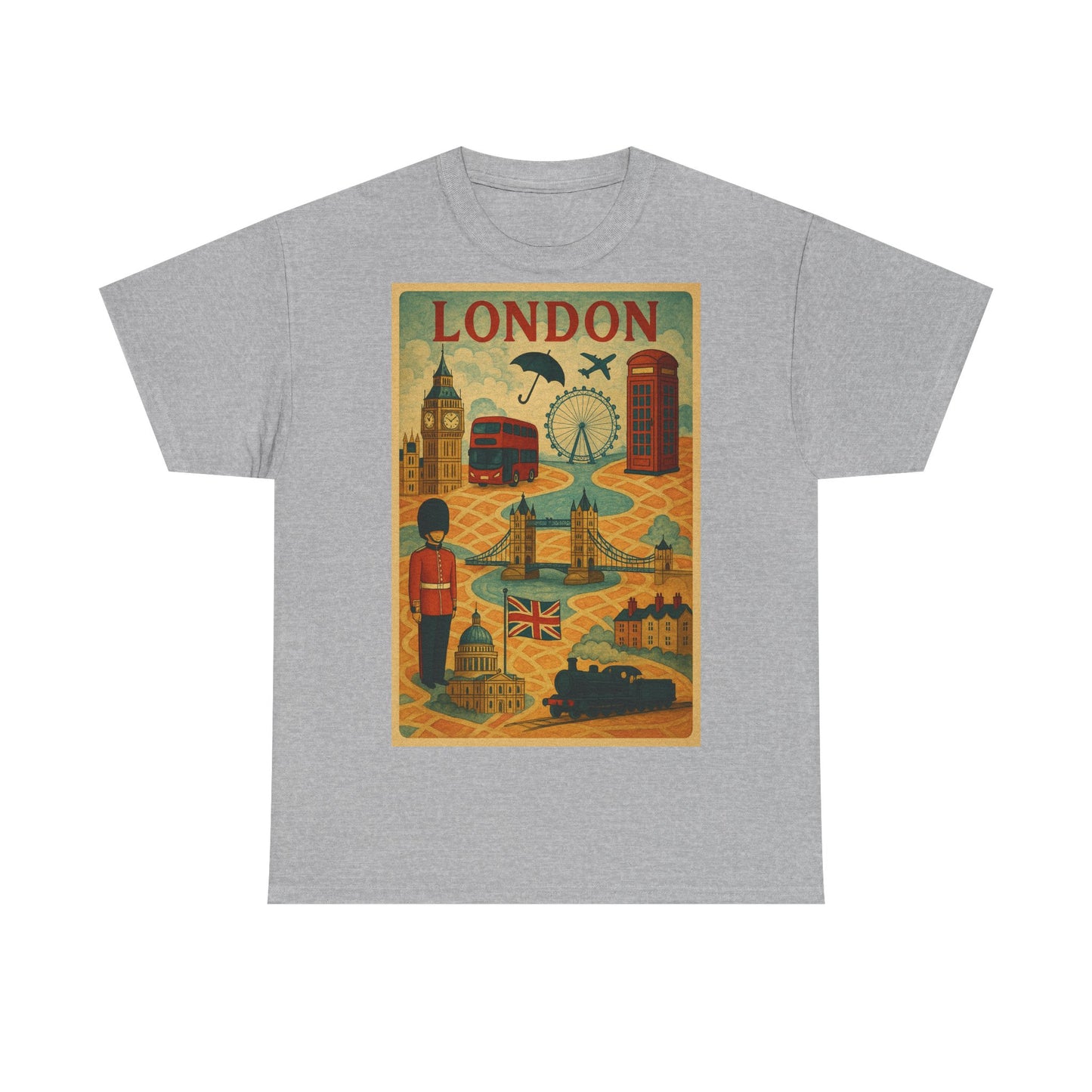 Adult Unisex Surreal London City Graphic Tee