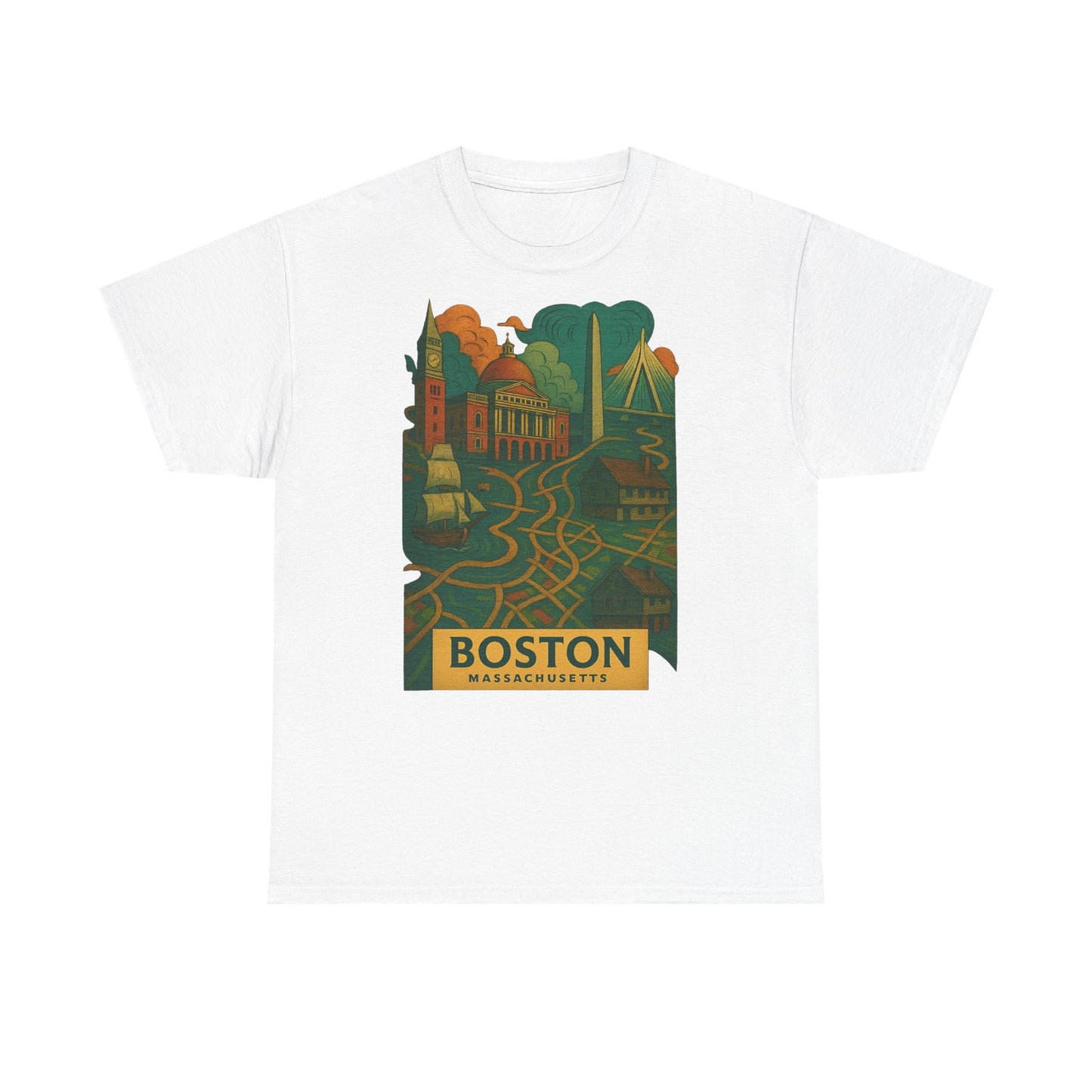 Adult Unisex Boston Surreal Tee