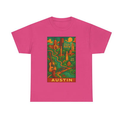 Adult Unisex Austin Surreal Graphic Tee (North America Customers)