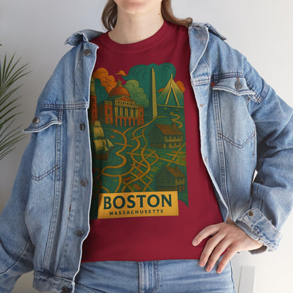 Adult Unisex Boston Surreal Tee