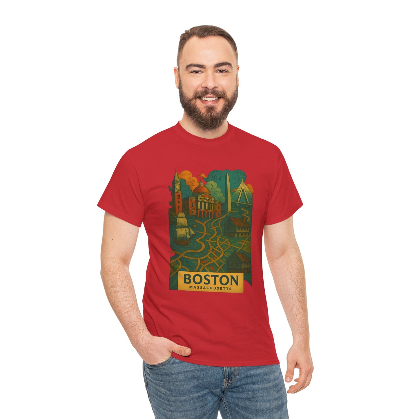 Adult Unisex Boston Surreal Tee (North America Customers)