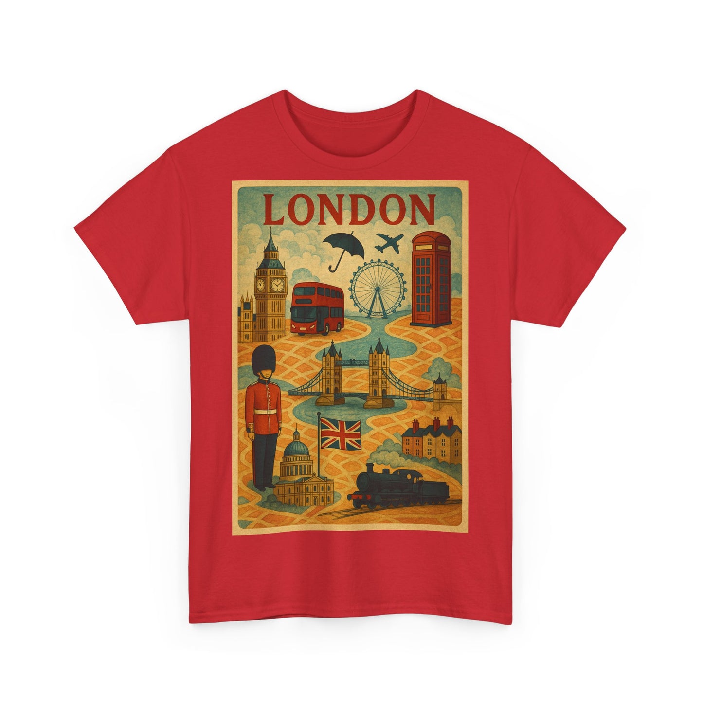 Adult Unisex Surreal London City Graphic Tee
