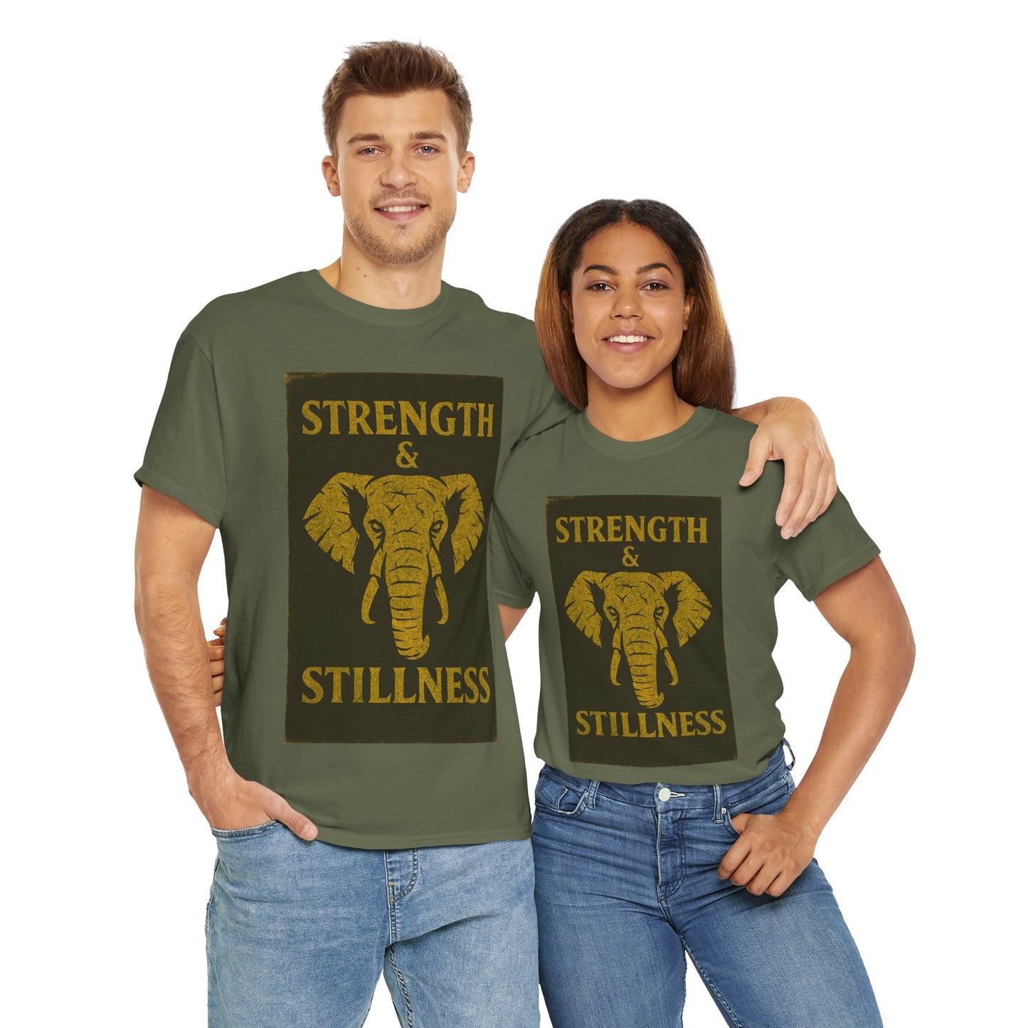 Adult Unisex 'Elephant Strength & Stillness' Tee