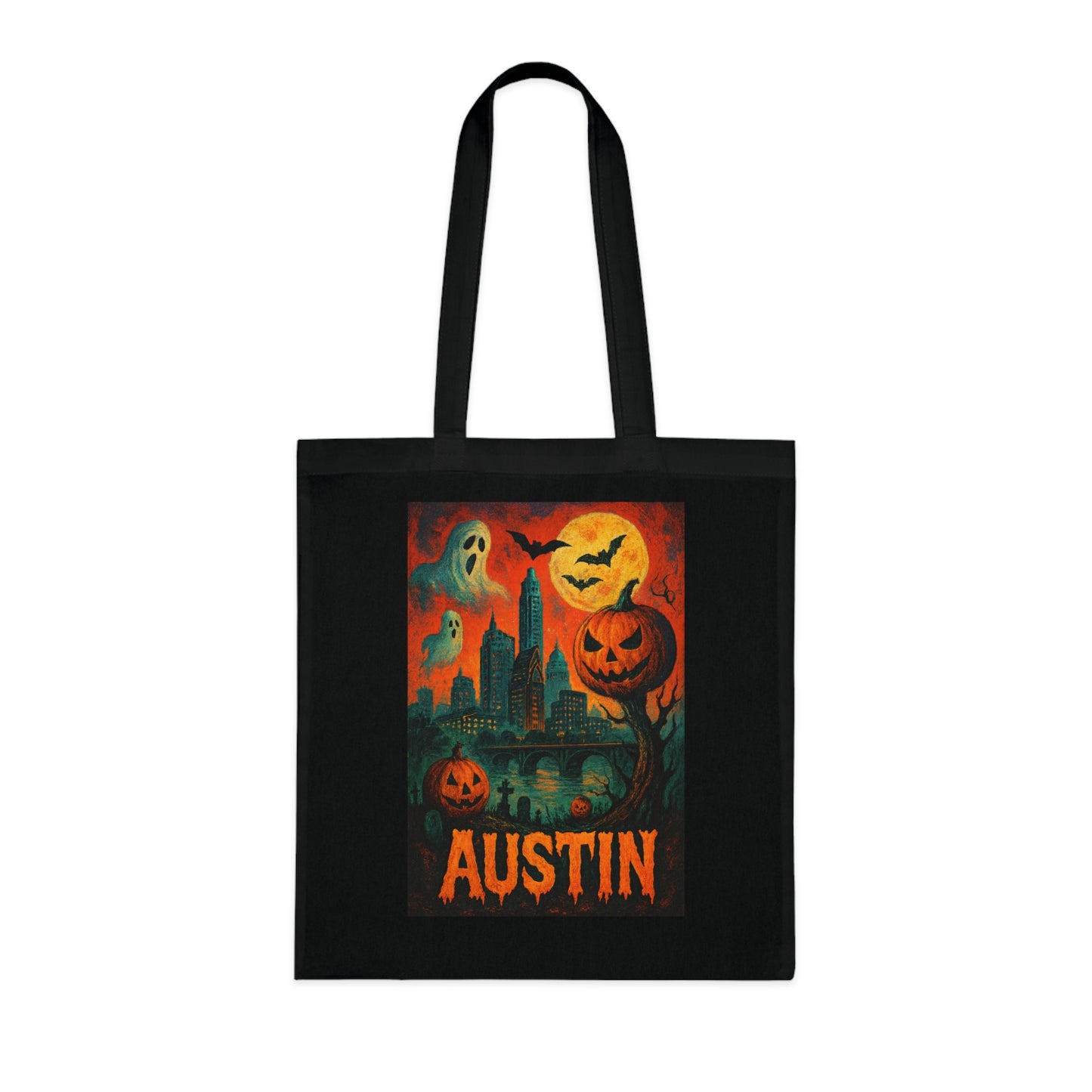 Surreal Halloween Austin Tote Bag