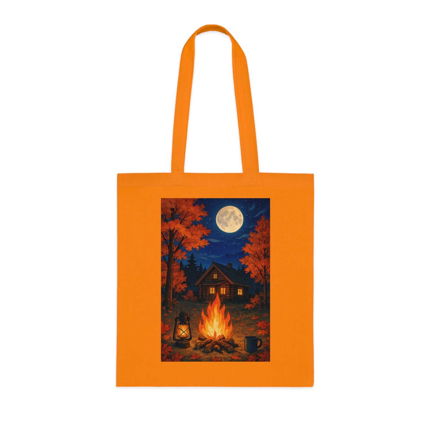 Cozy Autumn Fall Nights Cotton Tote Bag