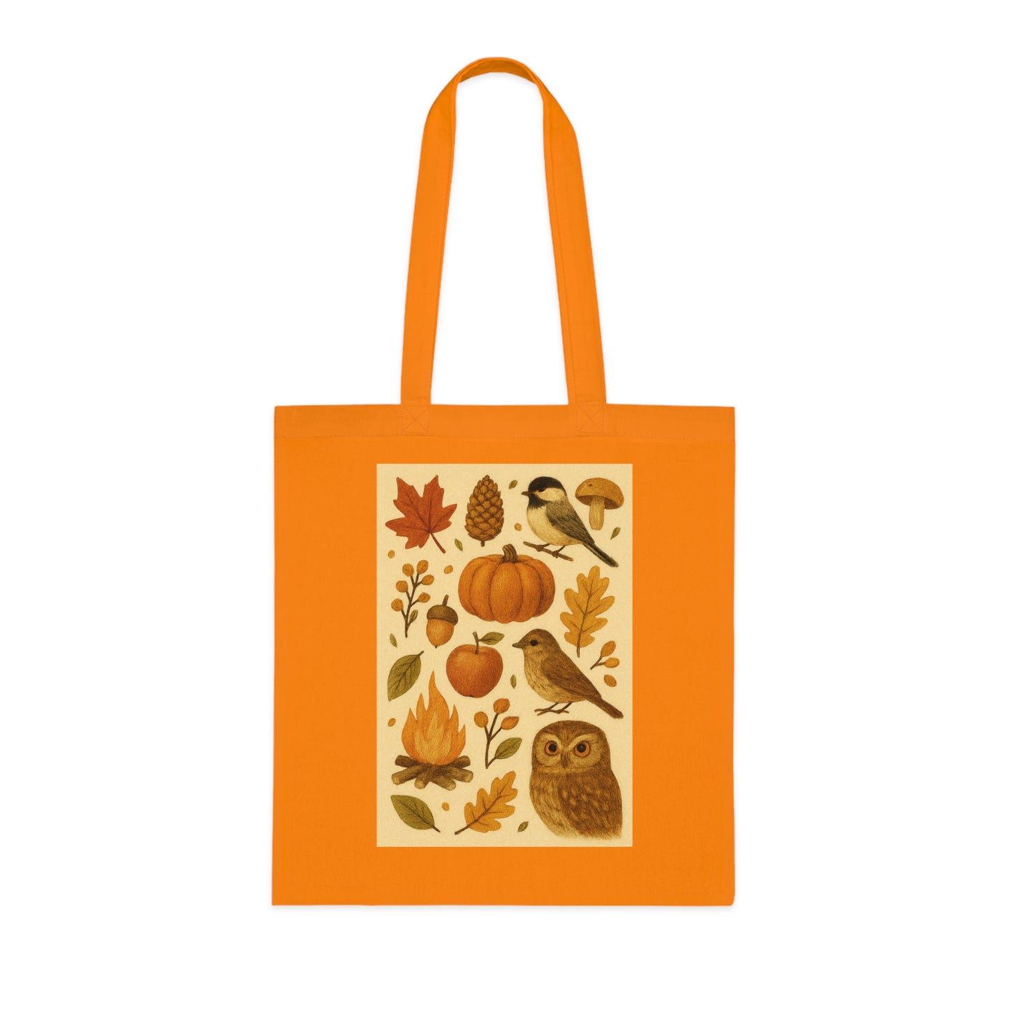 Autumn Vibes Cotton Tote Bag
