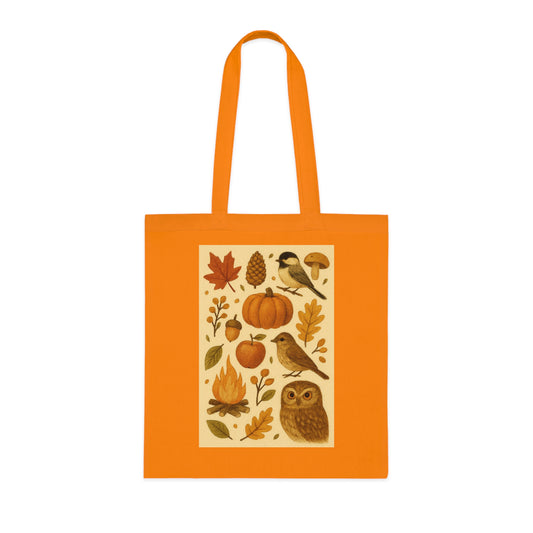 Autumn Vibes Cotton Tote Bag