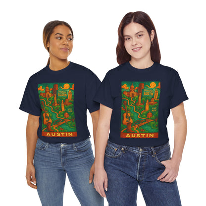 Adult Unisex Austin Surreal Graphic Tee (North America Customers)