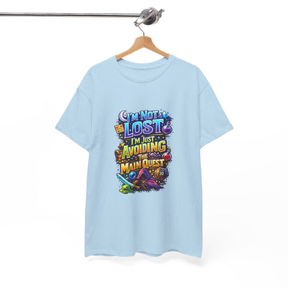 "I’m Not Lost, I’m Just Avoiding the Main Quest" Graphic Tee