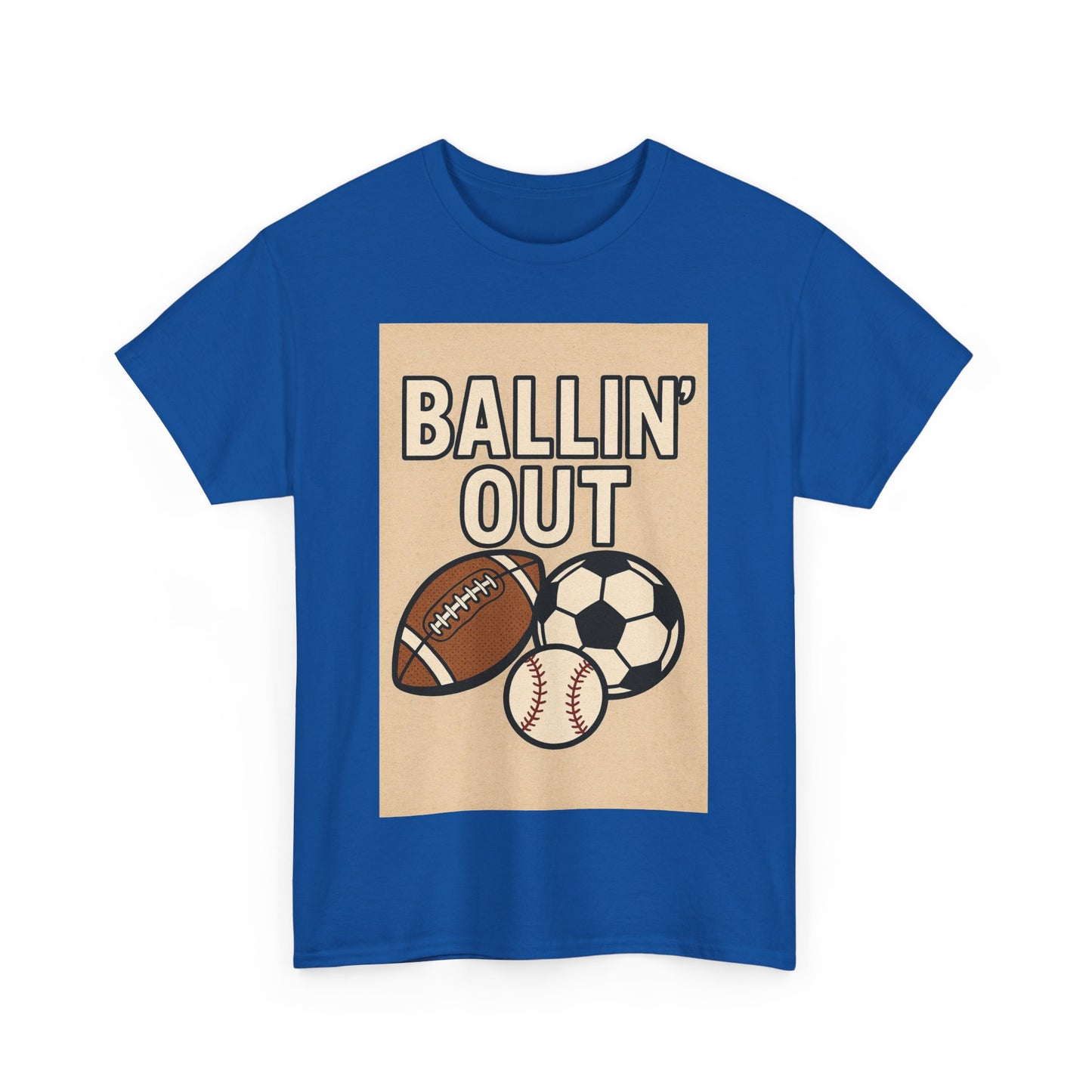 "Ballin' Out" Unisex Sporty Graphic Tee
