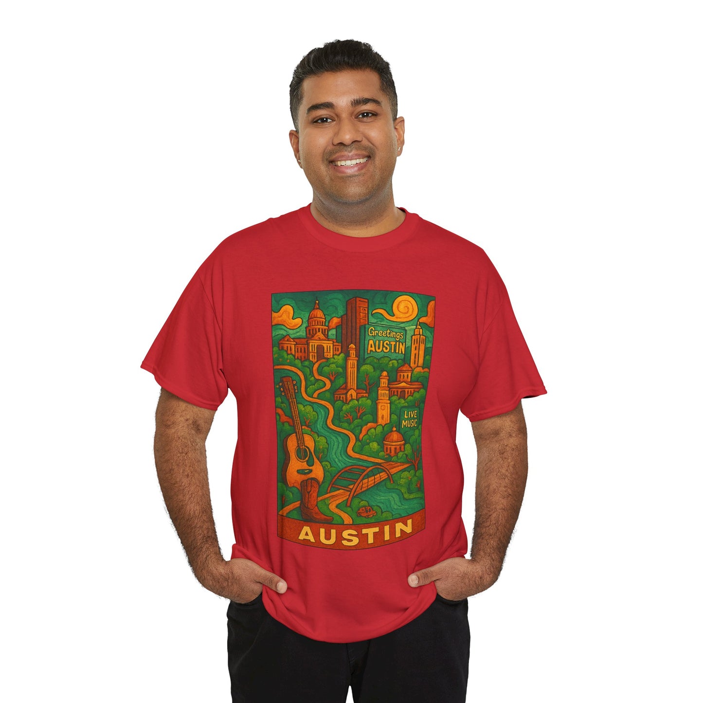 Adult Unisex Austin Surreal Graphic Tee (North America Customers)