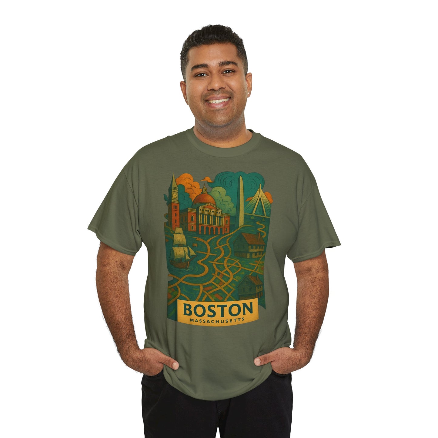 Adult Unisex Boston Surreal Tee