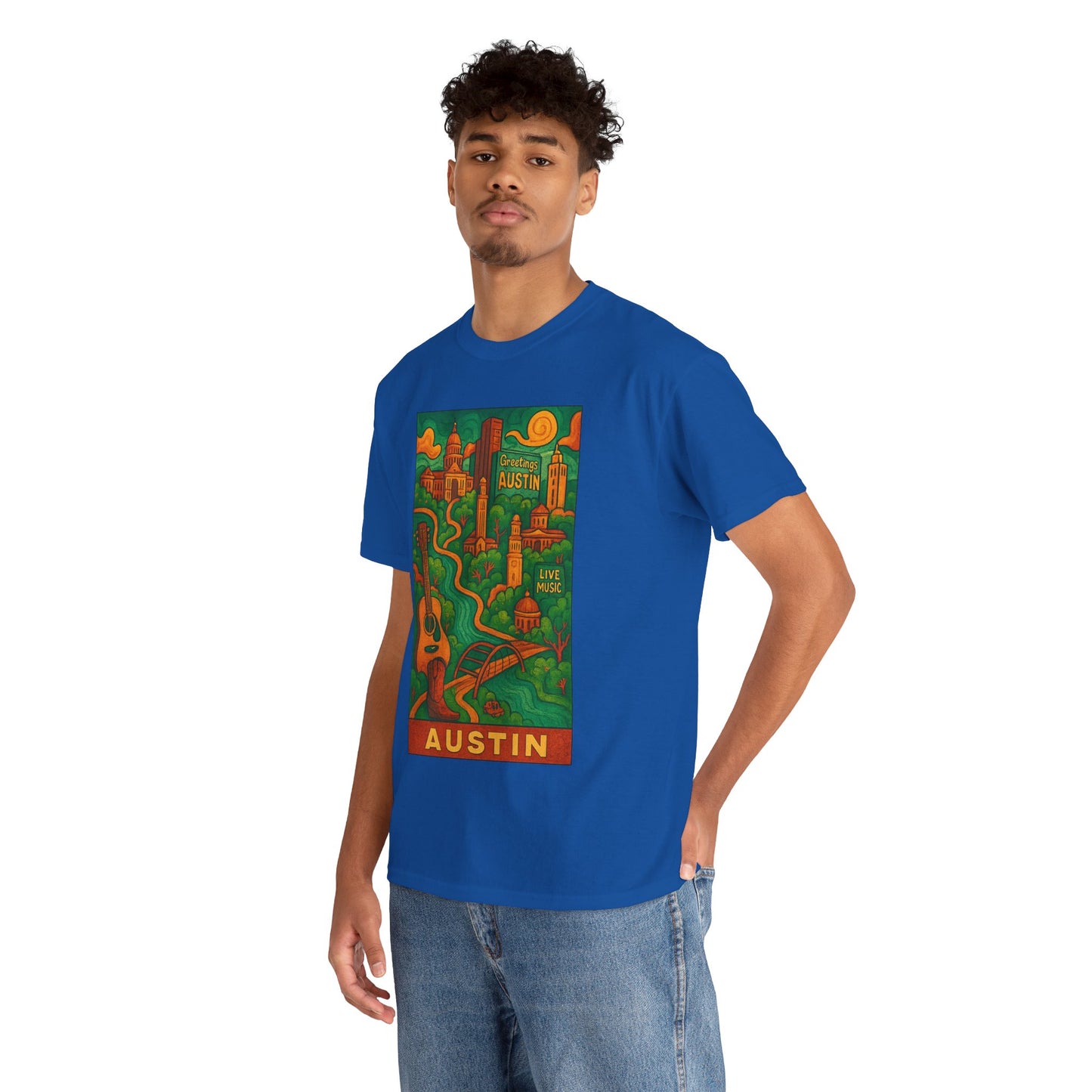 Adult Unisex Austin Surreal Graphic Tee (North America Customers)