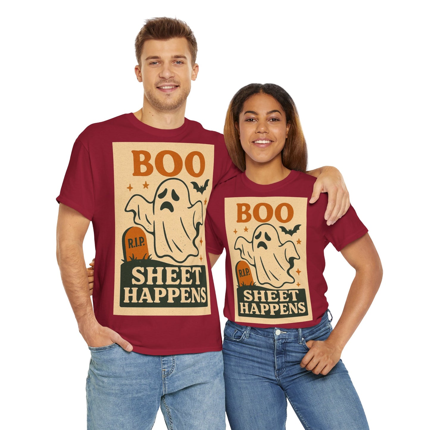 Boo Sheet Happens Adult Unisex Tee