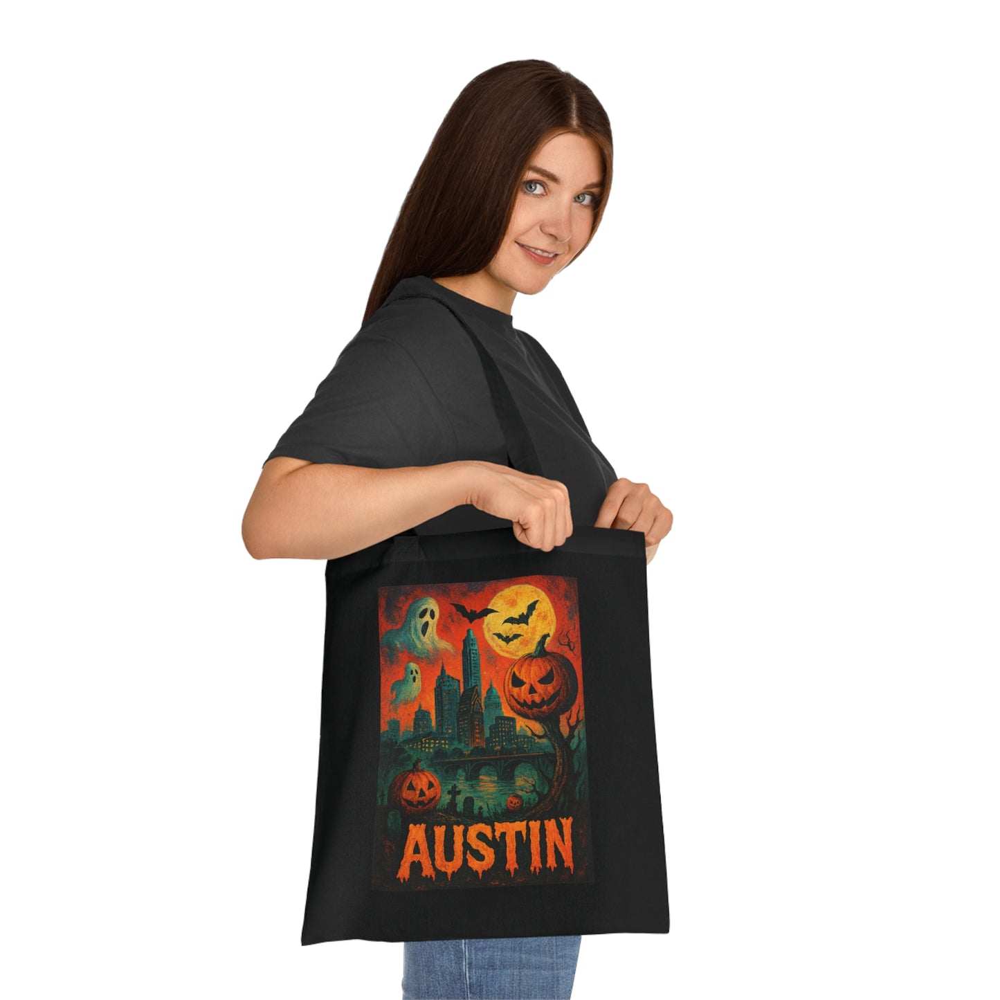Surreal Halloween Austin Tote Bag