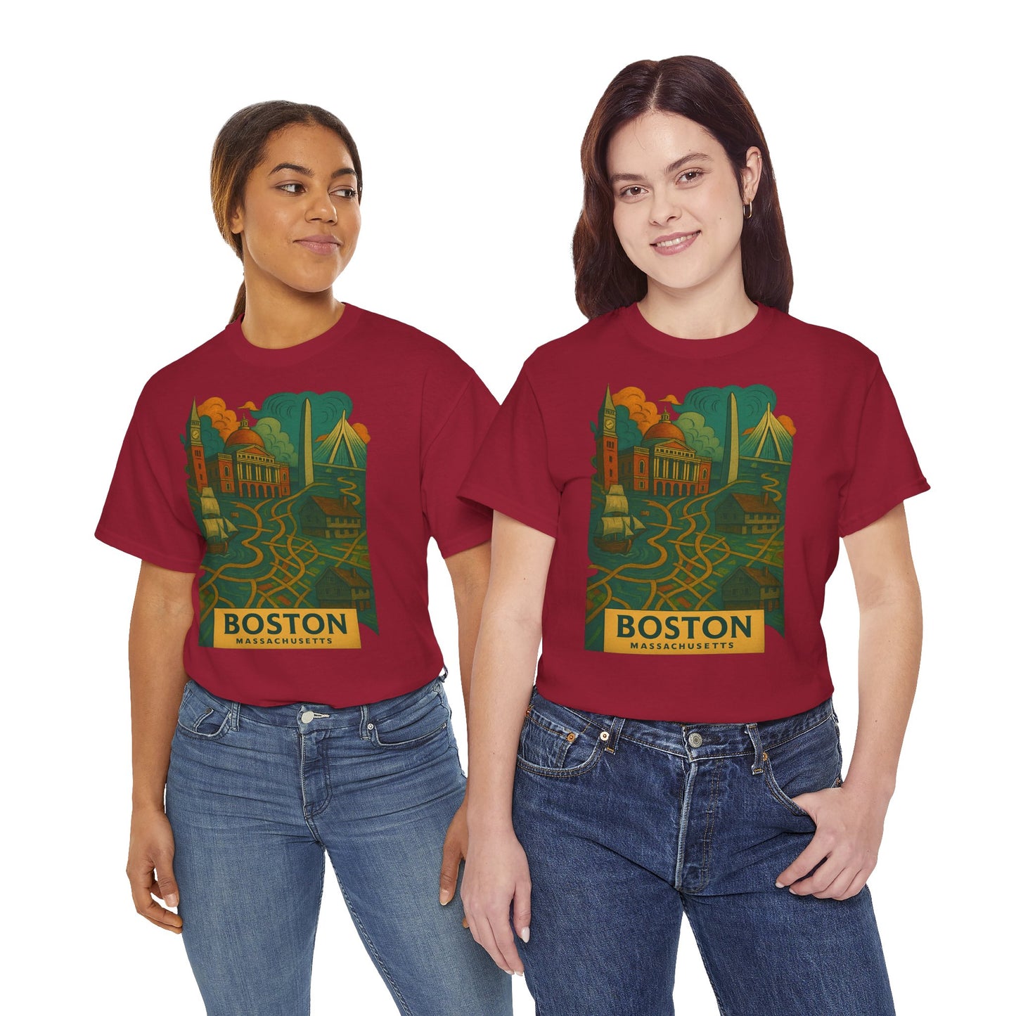Adult Unisex Boston Surreal Tee