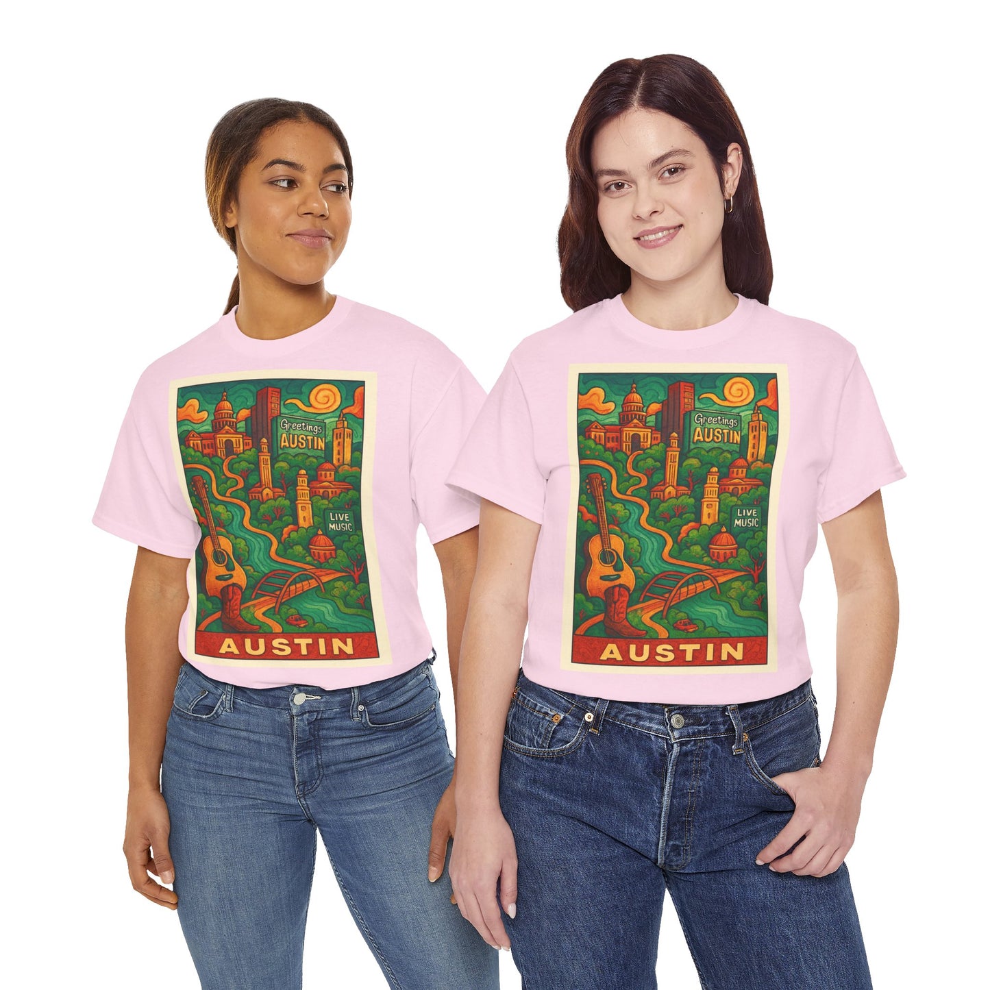 Adult Unisex Austin Surreal Graphic Tee