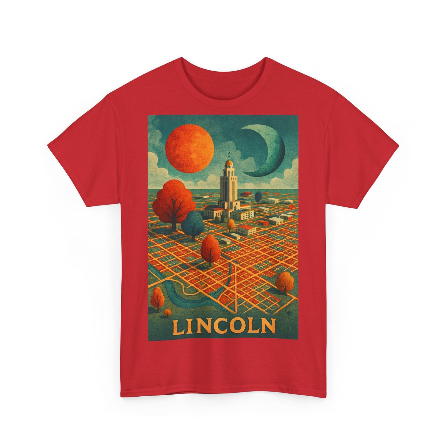 Adult Unisex Lincoln Surreal Vintage Graphic Tee