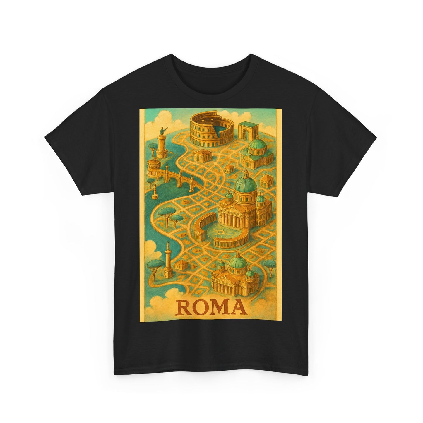 Adult Unisex Surreal Vintage Roma Map Tee
