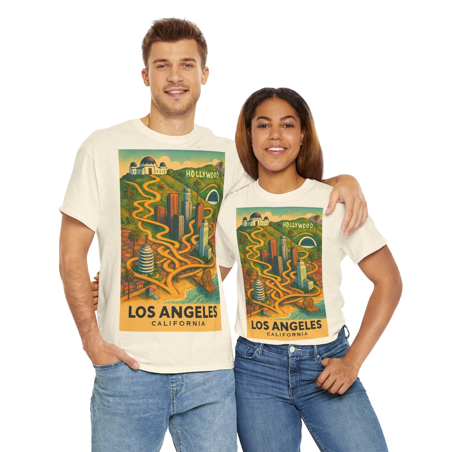 Adult Unisex Surreal Vintage Los Angeles Tee
