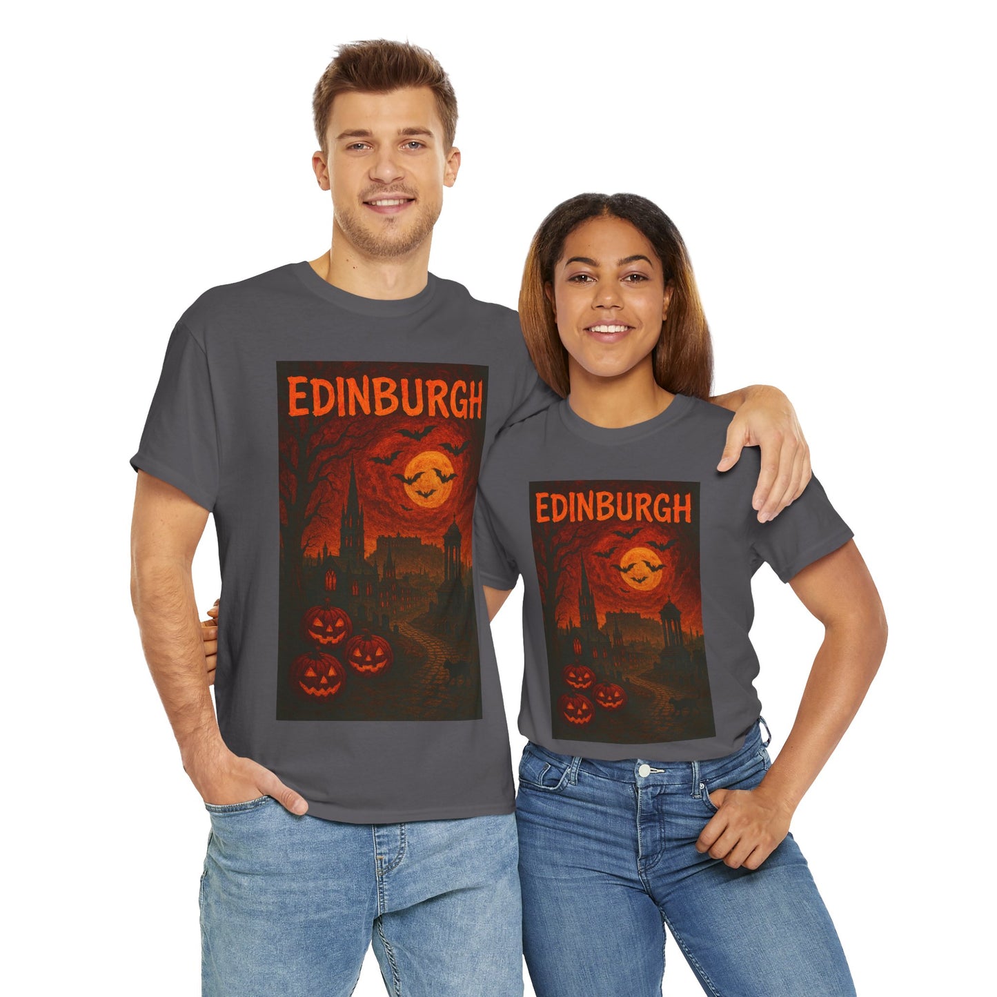 Adult Unisex Surreal Halloween Edinburgh Tee,