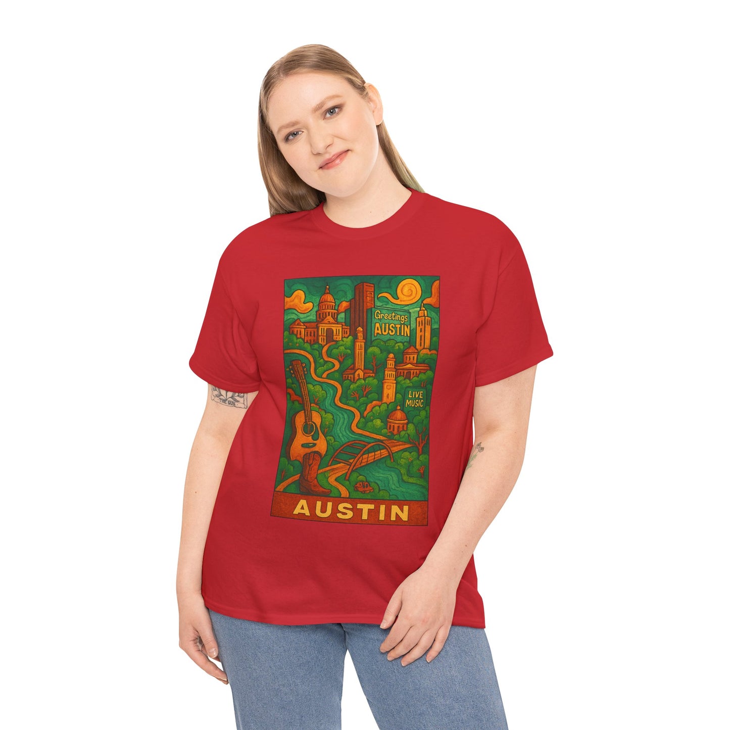Adult Unisex Austin Surreal Graphic Tee (North America Customers)