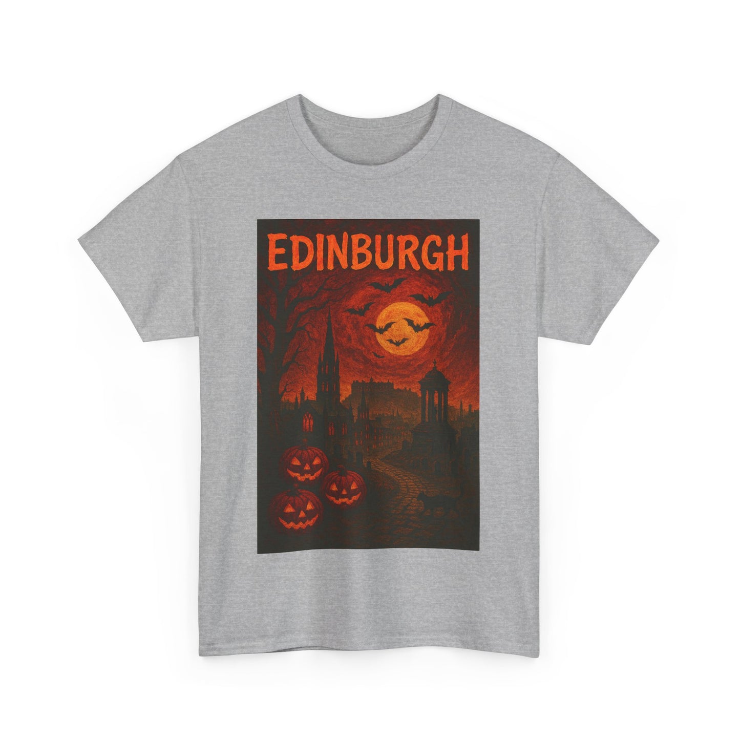 Adult Unisex Surreal Halloween Edinburgh Tee,