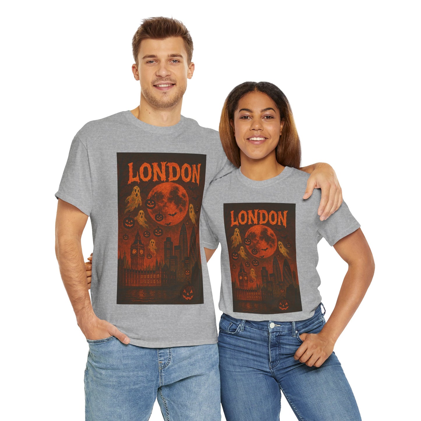 Adult Unisex Vintage Surreal Halloween London Tee